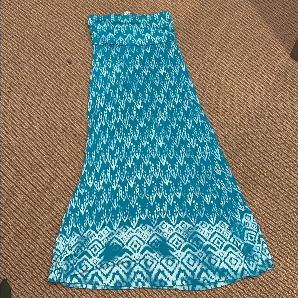 Billabong turquoise maxi skirt